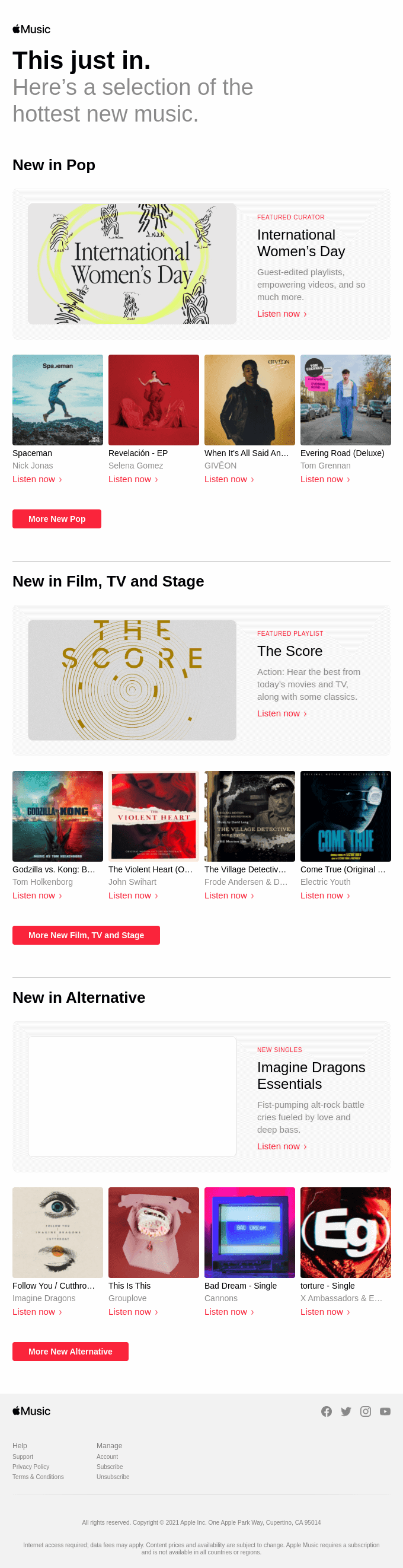 If you haven't heard, you've got new music.