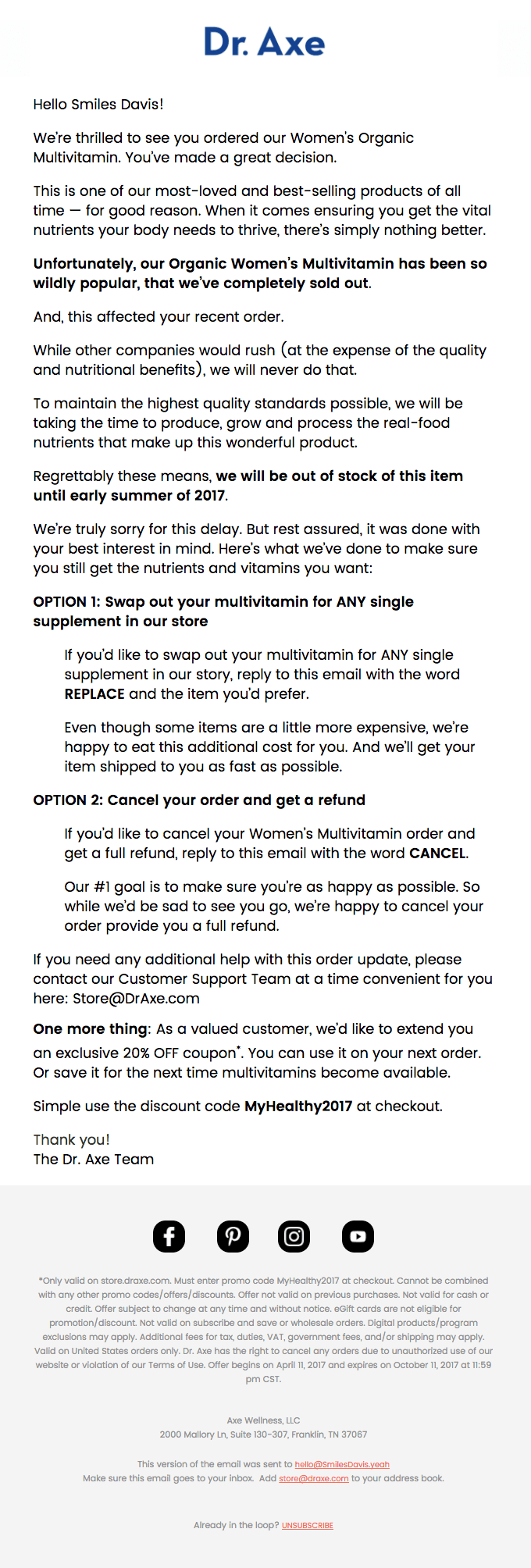 Important Details About Your Multivitamin Order