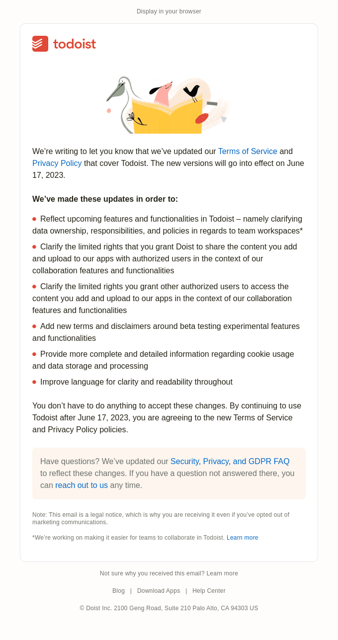 Important legal updates effective June 17, 2023
