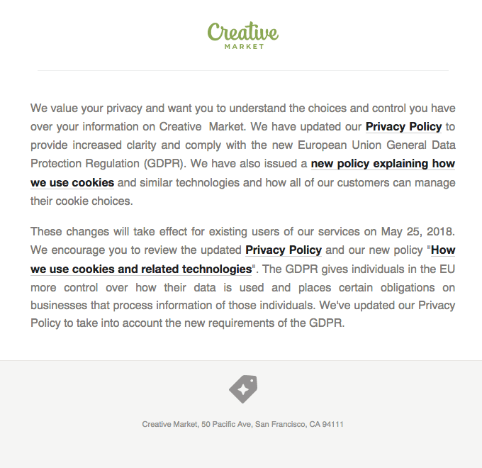 Important Updates to Creative Market’s Privacy Policy