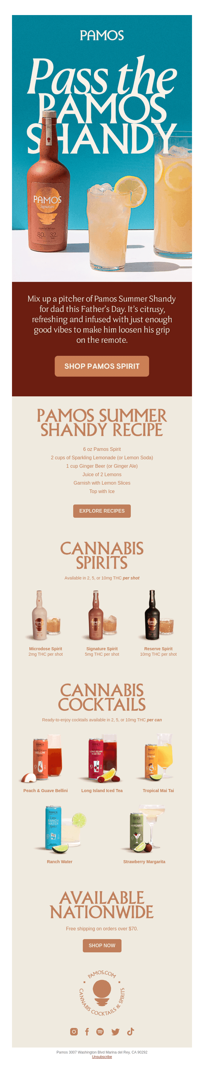 Impress Dad with the Pamos Shandy 🍋