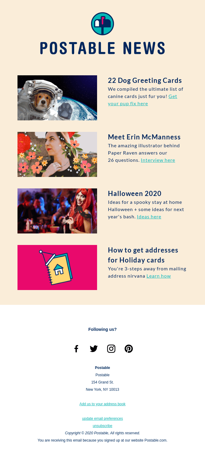 In Postable news: Dog Cards + An Exclusive Interview