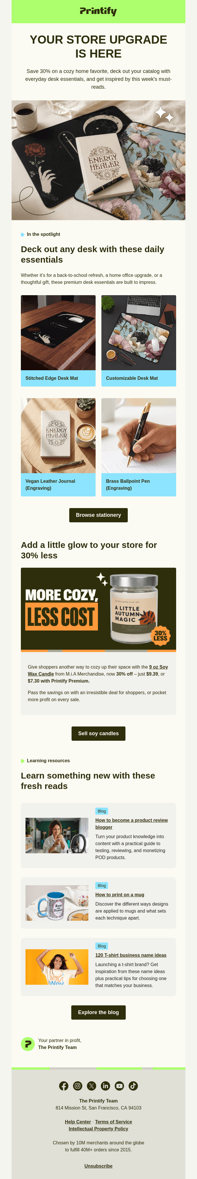Incoming: Your Printify Weekly Newsletter