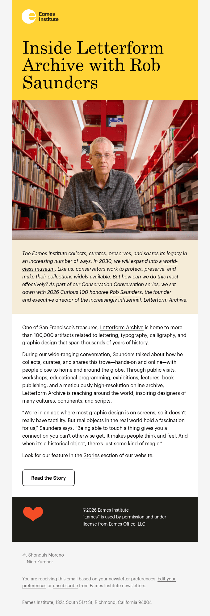 Inside Letterform Archive with Rob Saunders
