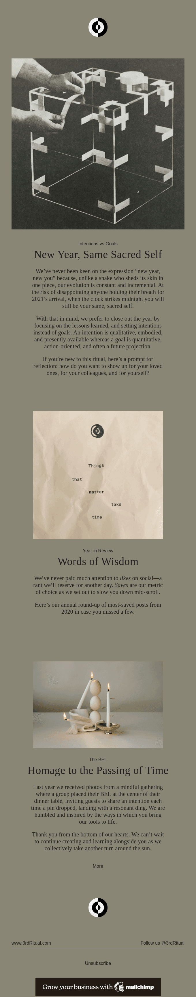 Intention Setting & Words of Wisdom