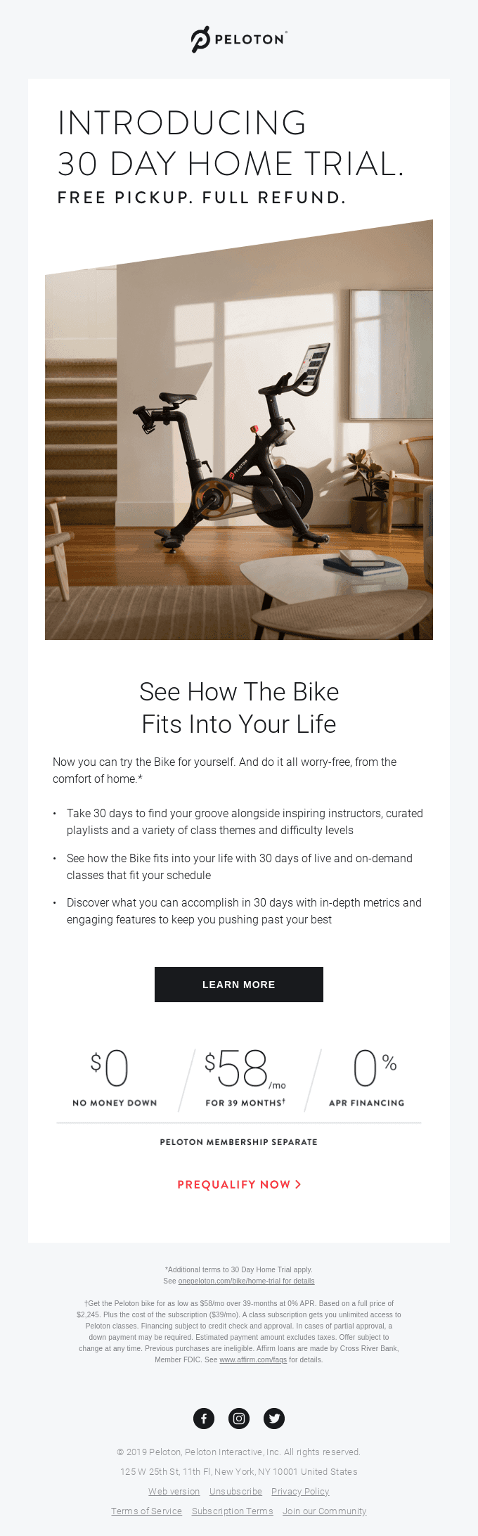 Introducing 30 Day Home Trial. Free Pickup. Full Refund.