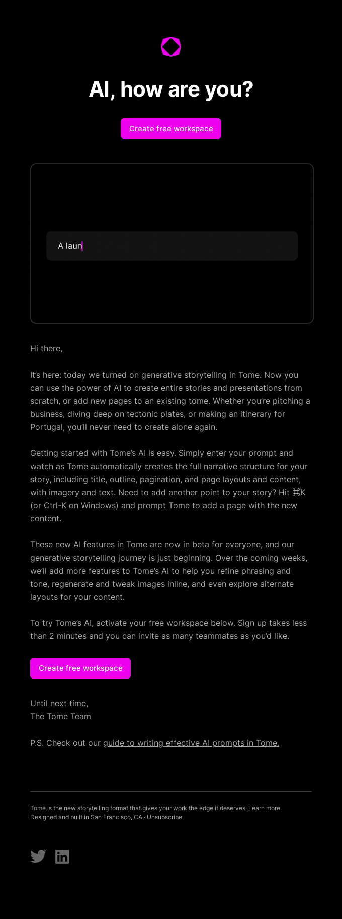 Introducing AI-powered storytelling in Tome