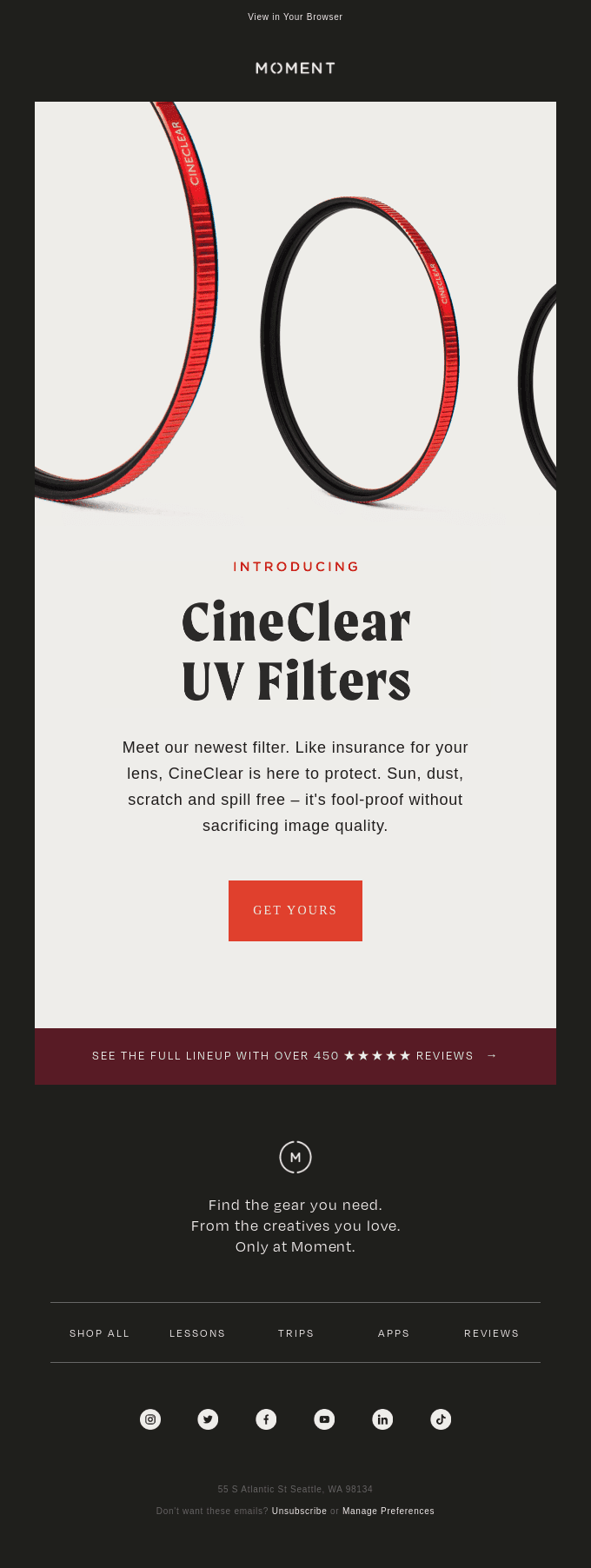 Introducing CineClear UV Filters