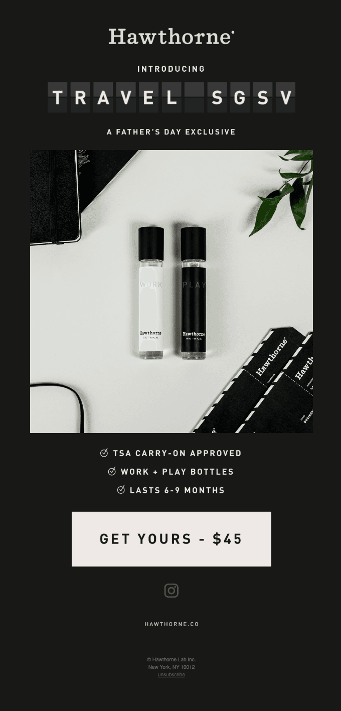 Introducing Hawthorne Travel Size ✈️️
