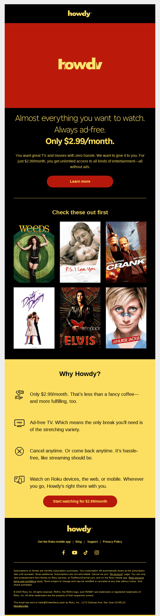 Introducing Howdy—a brand-new streaming service by Roku