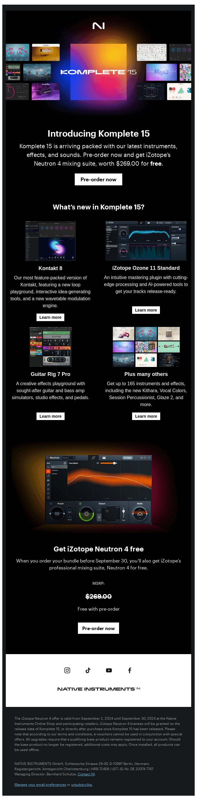 Introducing Komplete 15 – pre-order now