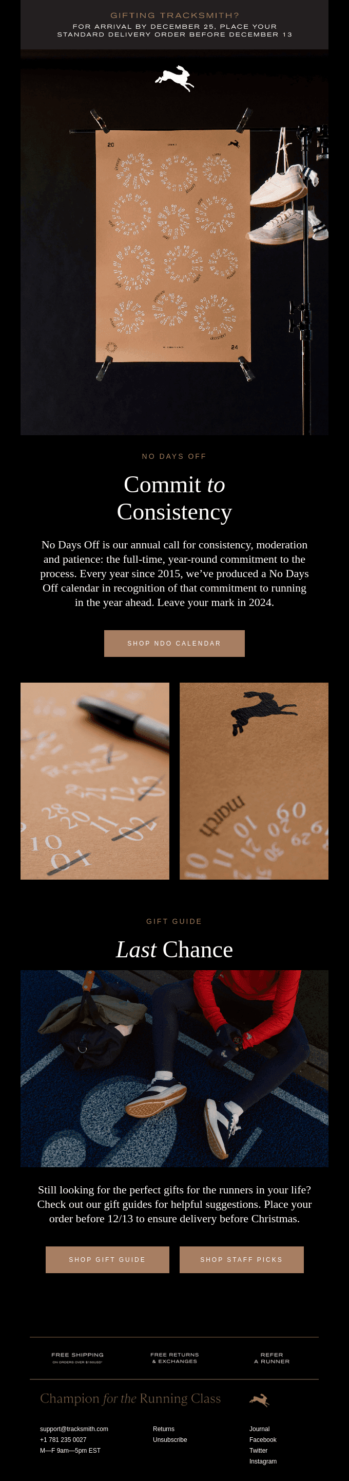 Introducing our 2024 No Days Off Calendar
