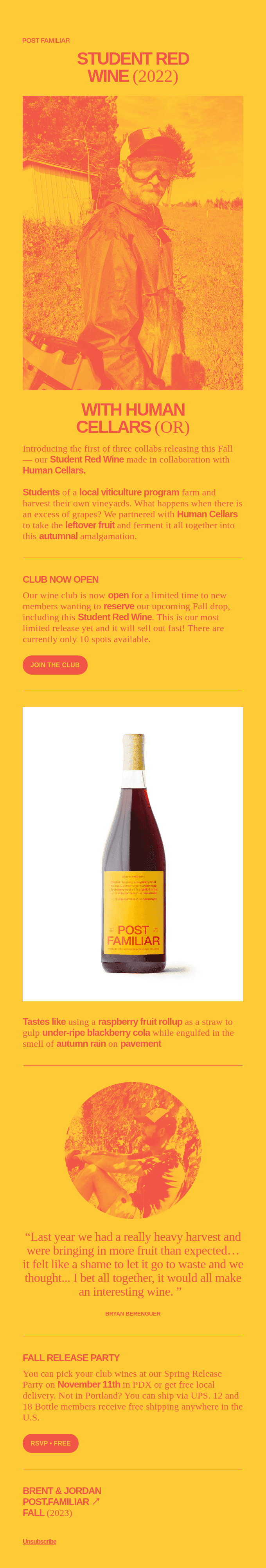 Introducing our Student Red Wine