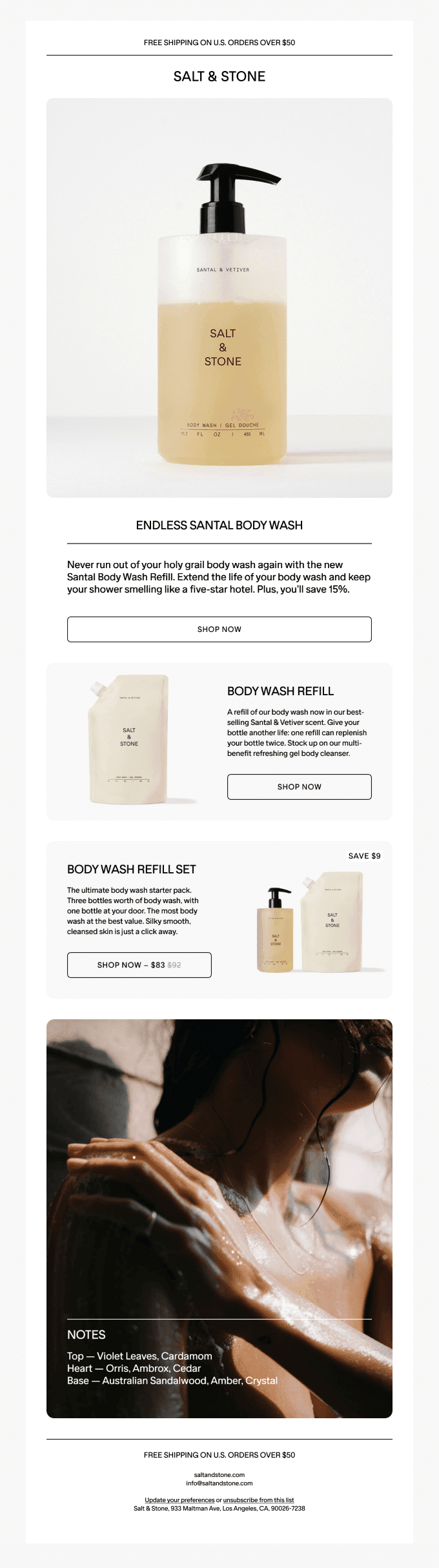 Introducing Santal Body Wash Refills 🫧