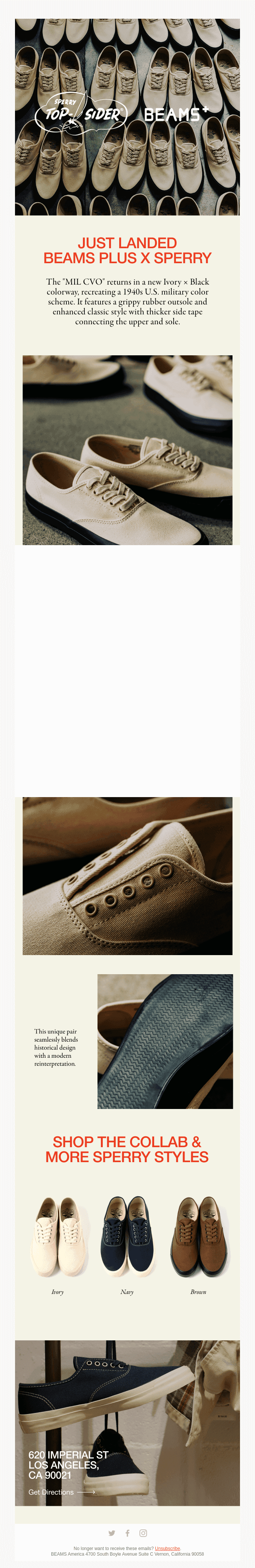 Introducing Sperry x BEAMS PLUS
