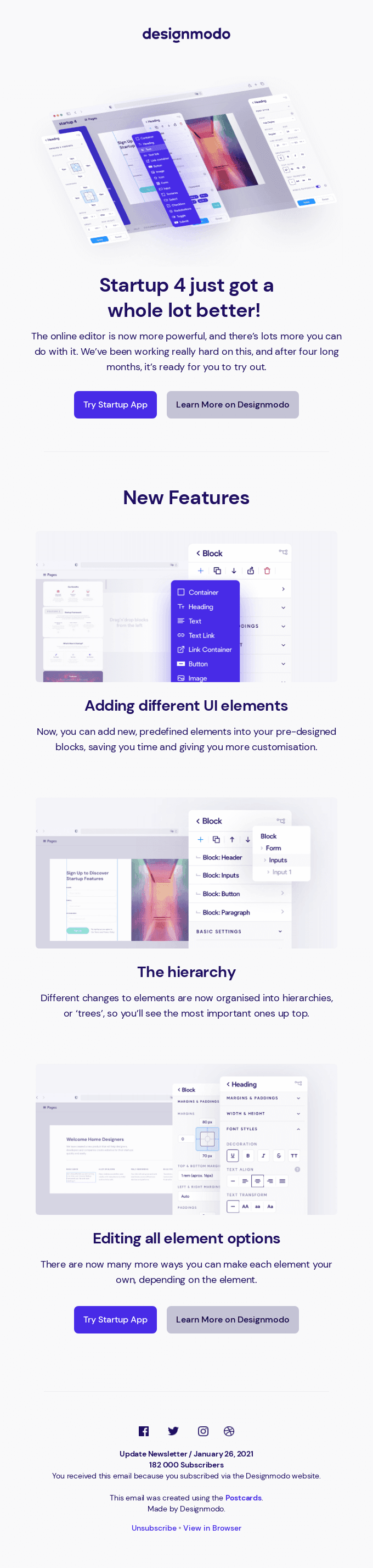 Introducing Startup 4.3: Advanced Online Editor is Here