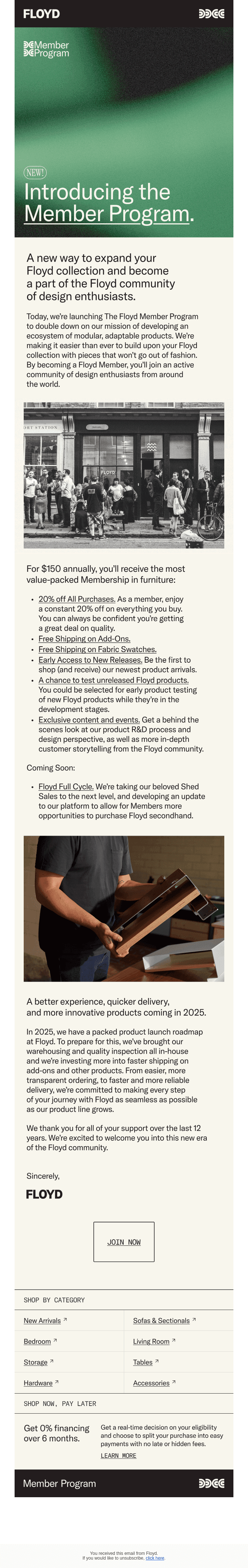 INTRODUCING THE FLOYD MEMBER PROGRAM
