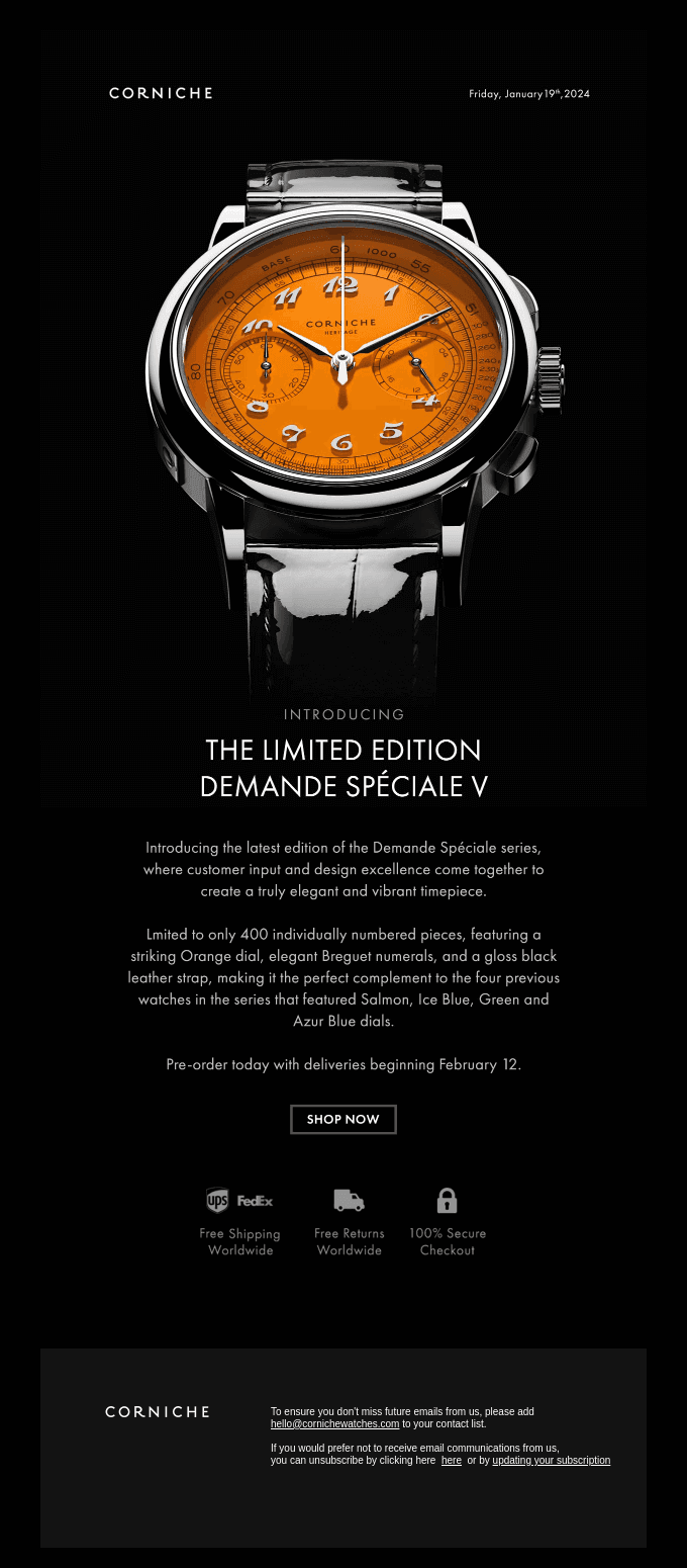 Introducing The Limited Edition Demande Spéciale V
