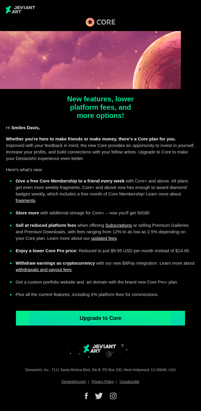 Introducing the New and Improved Core Plans!