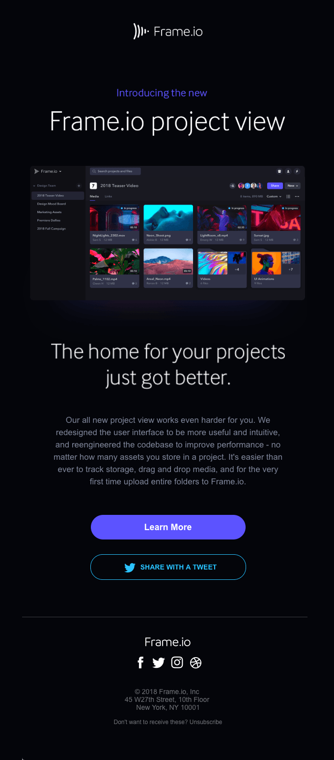 Introducing the new Frame.io (http://frame.io/) project view