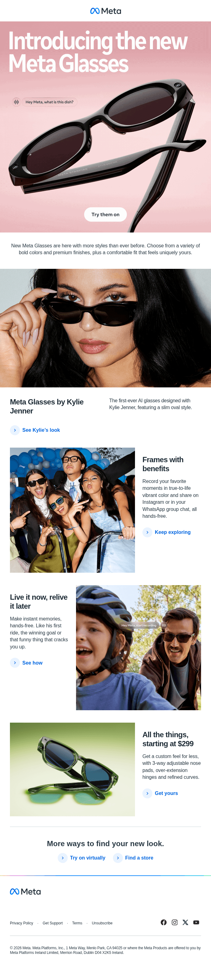 Introducing the new Meta Glasses