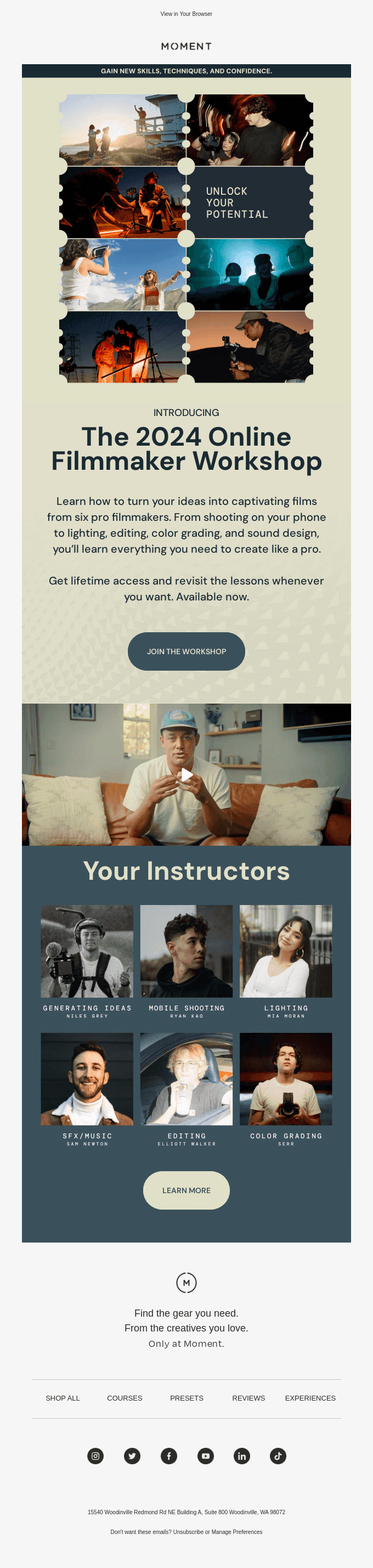 Introducing the Online Filmmaker Workshop.