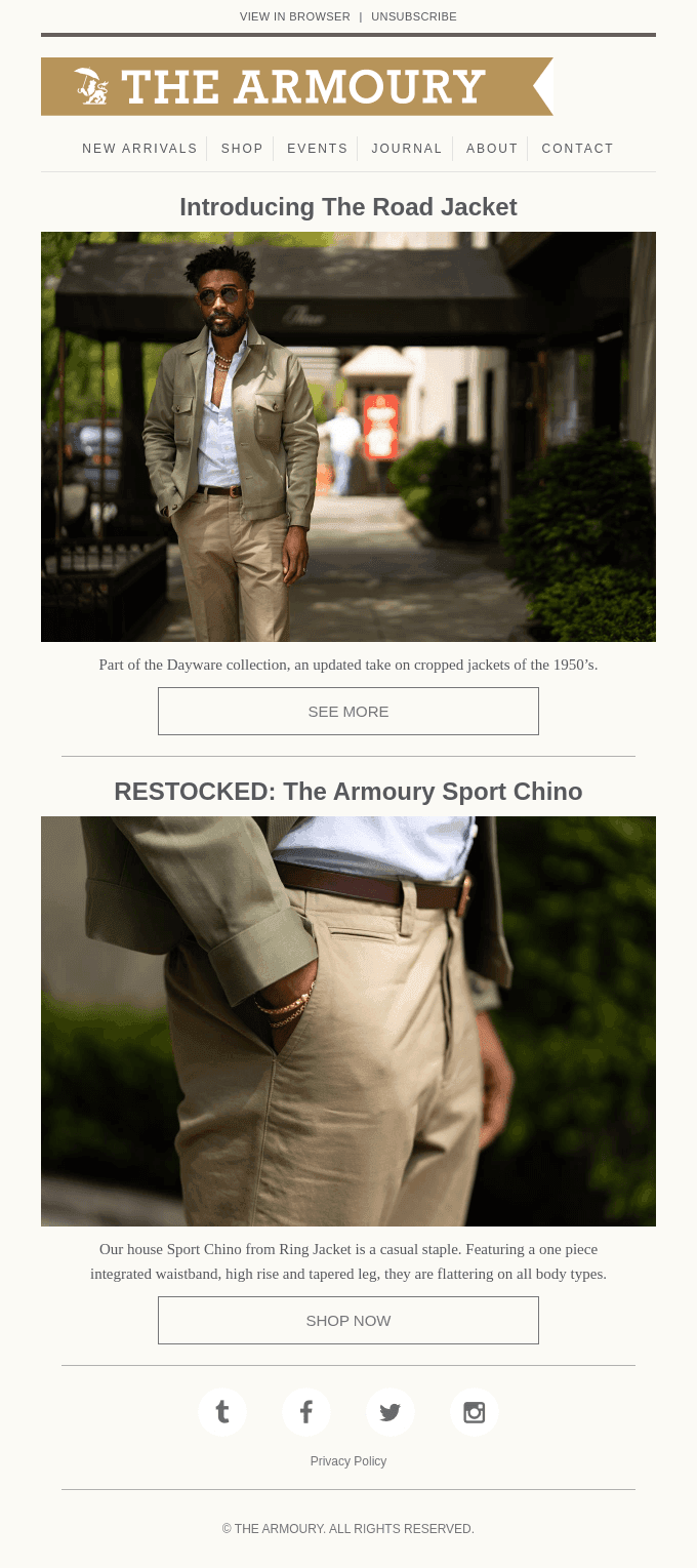 Introducing The Road Jacket | Sport Chino RESTOCKED