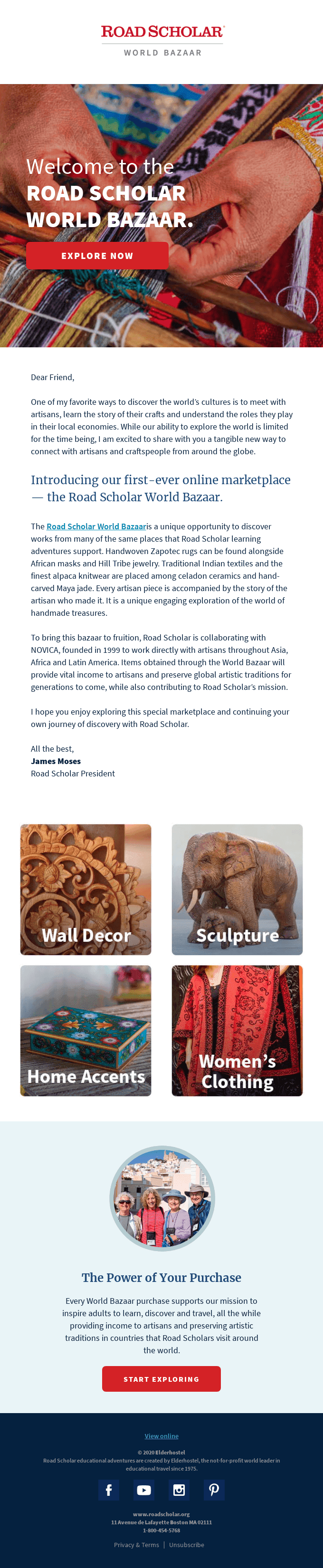 Introducing the Road Scholar World Bazaar