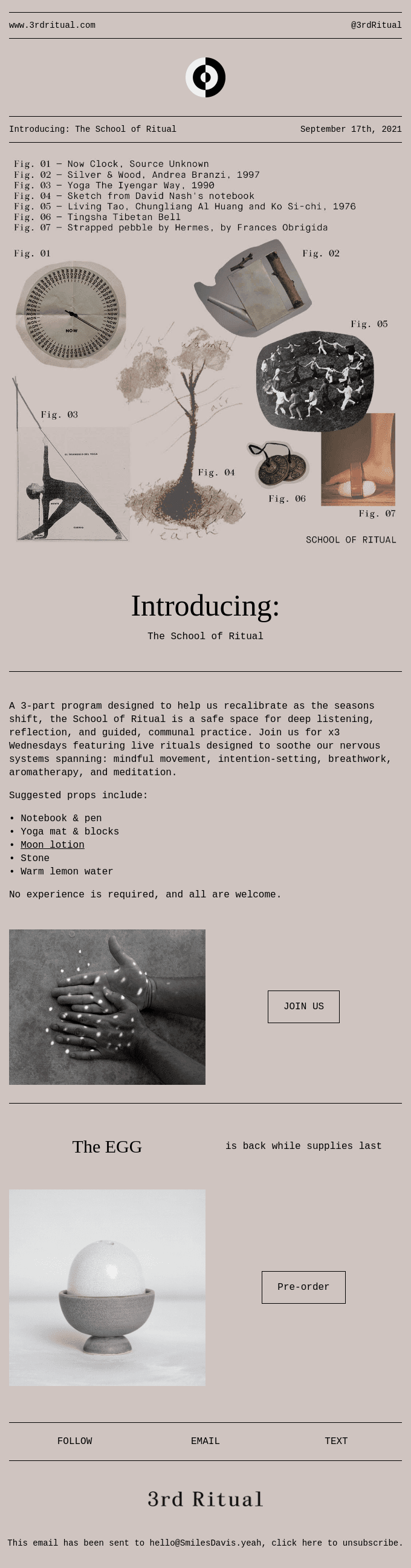 Introducing the School of Ritual