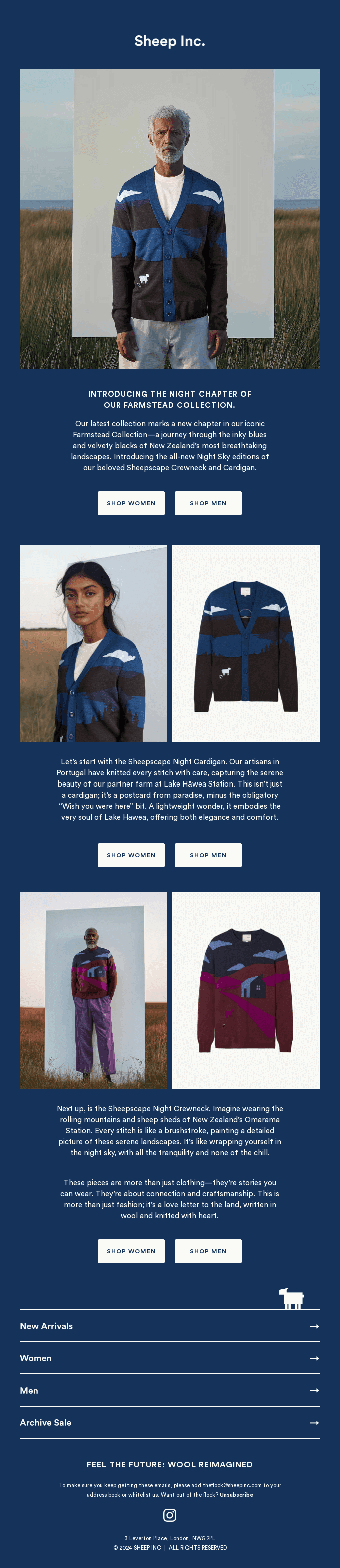 Introducing The Sheepscape by Night Collection.