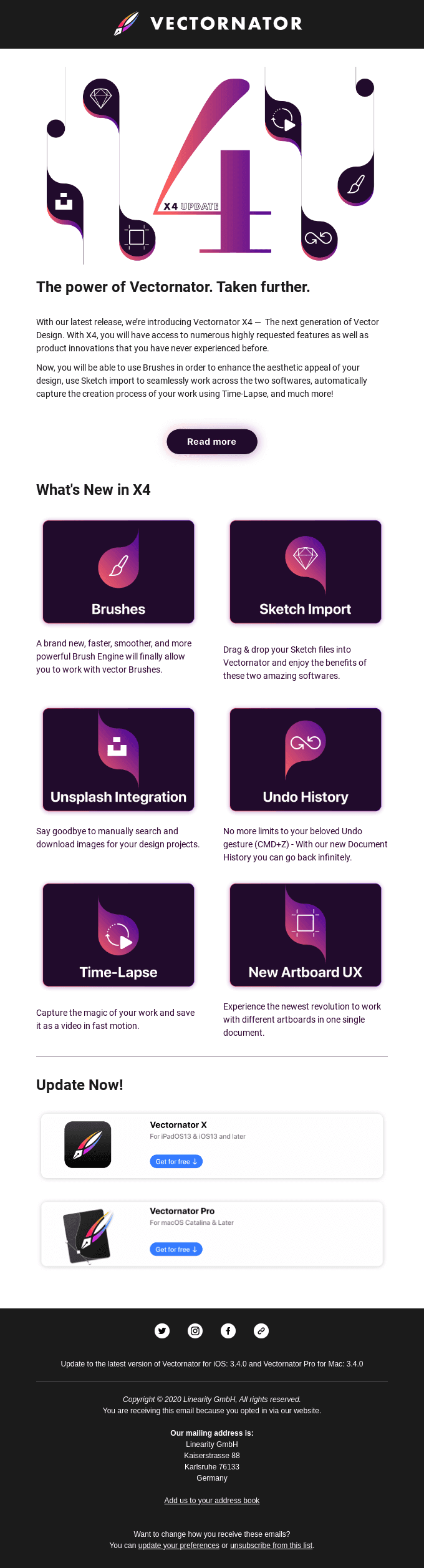 Introducing X4: The power of Vectornator. Taken further.