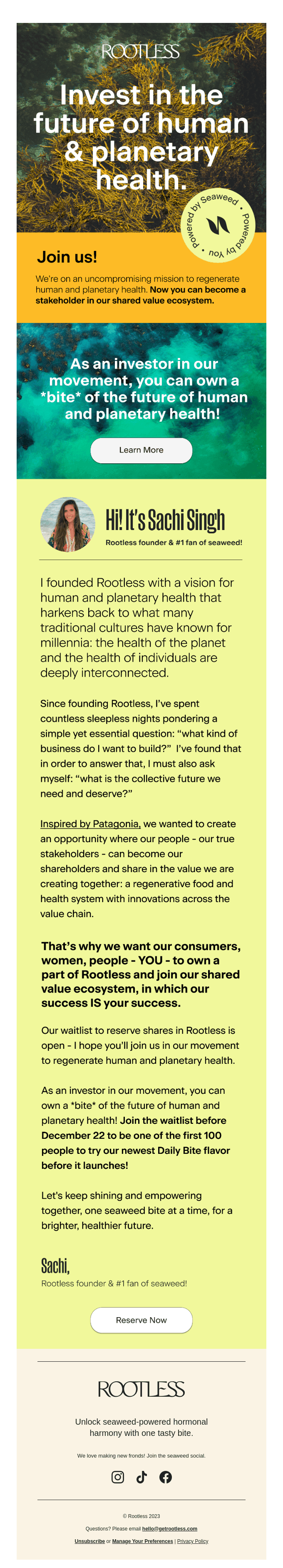 Invest in our collective future 🌎 🧡