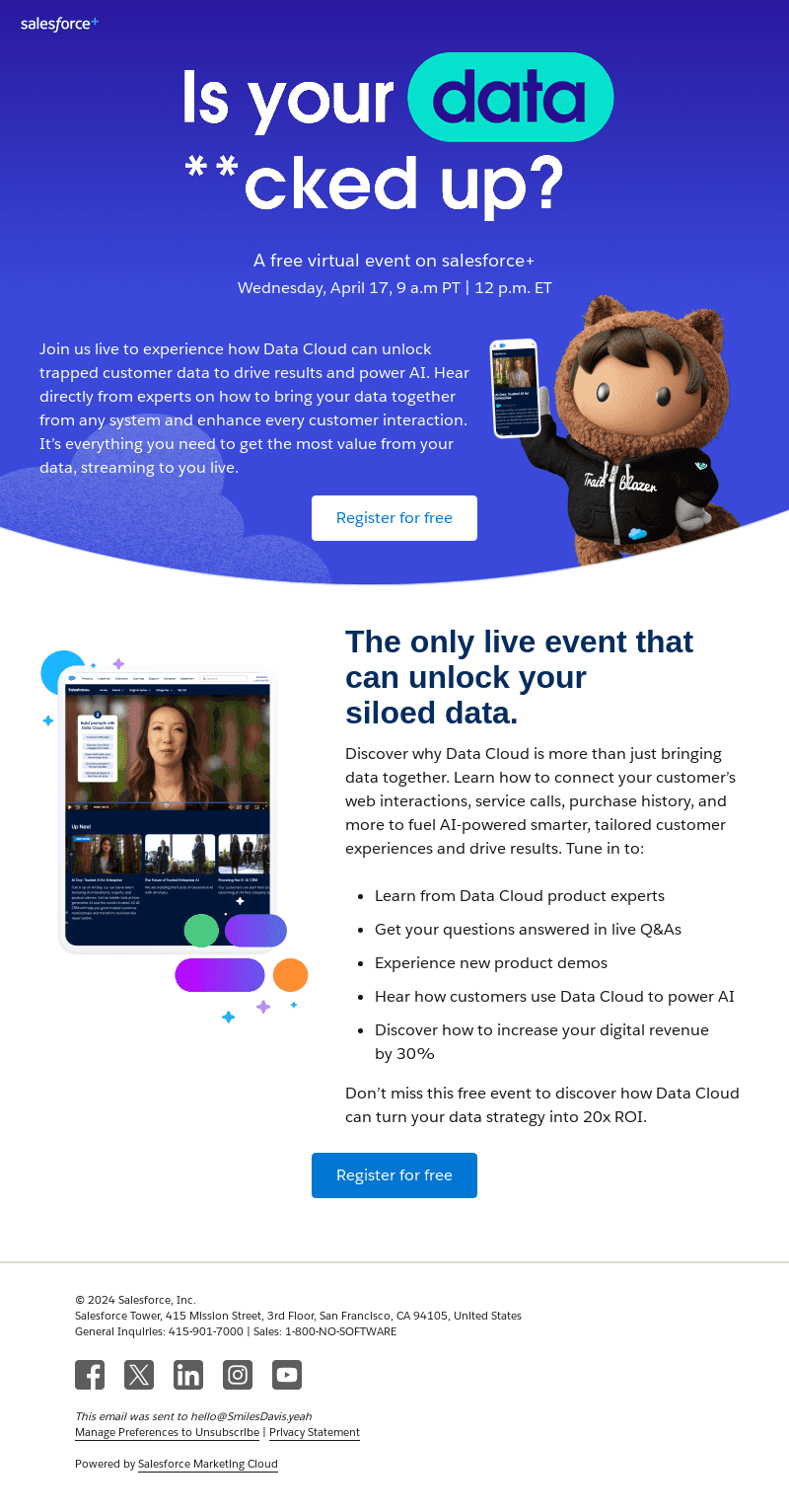 Is your data **cked up? Join us on April 17.