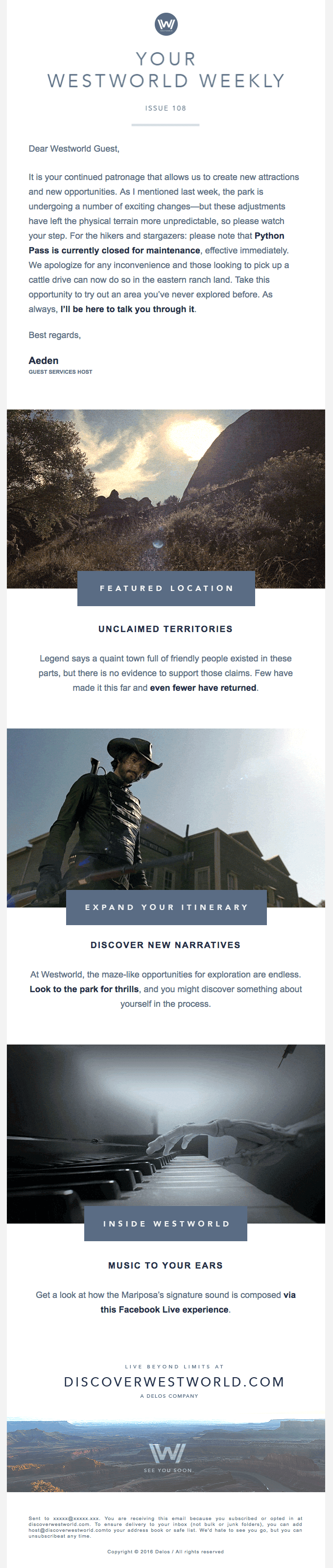 ISSUE 108: Your Westworld Weekly