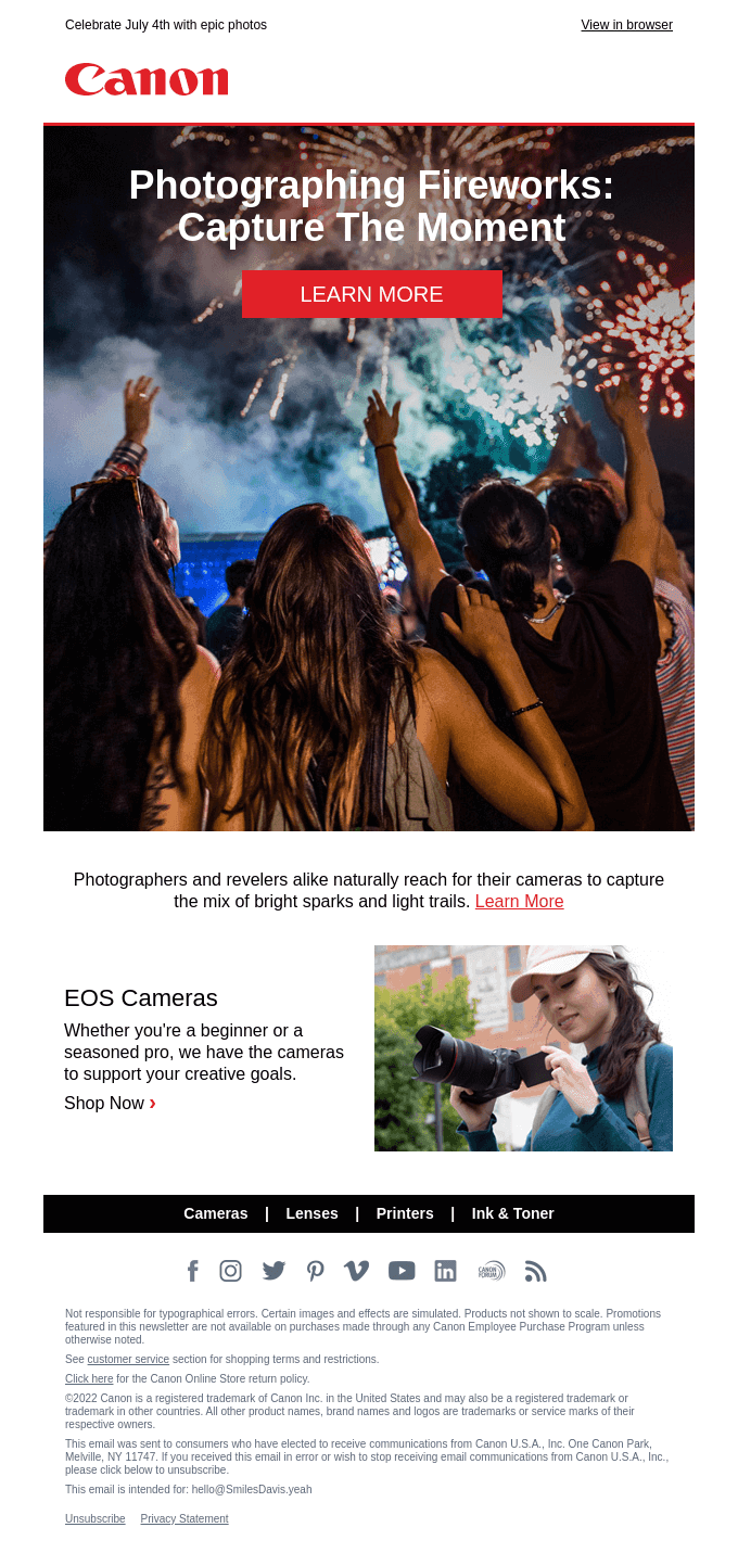 It's Fireworks Season! 🎆 Get Your Camera Ready