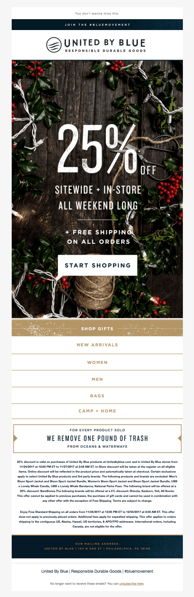 It’s Here! 25% Off Everything + Free Shipping