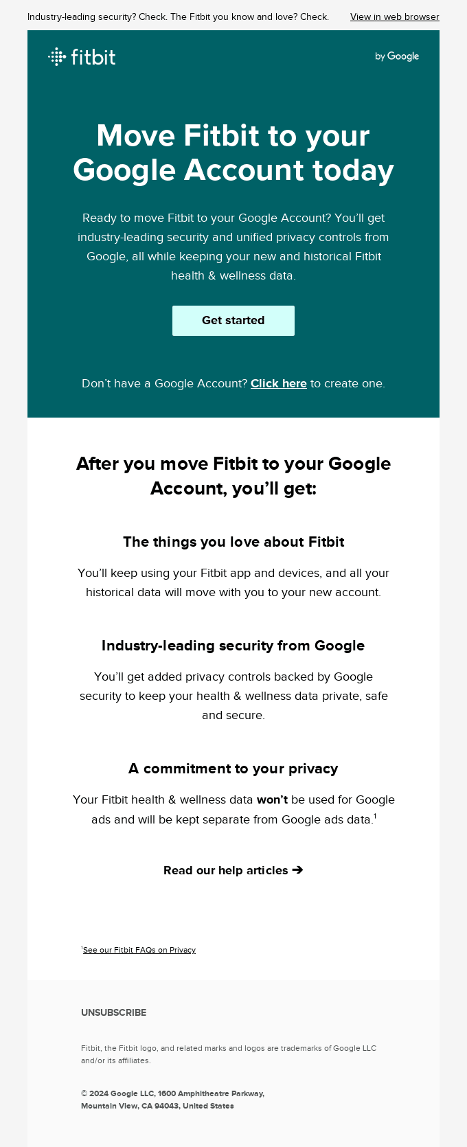 It’s time: Move Fitbit to your Google Account