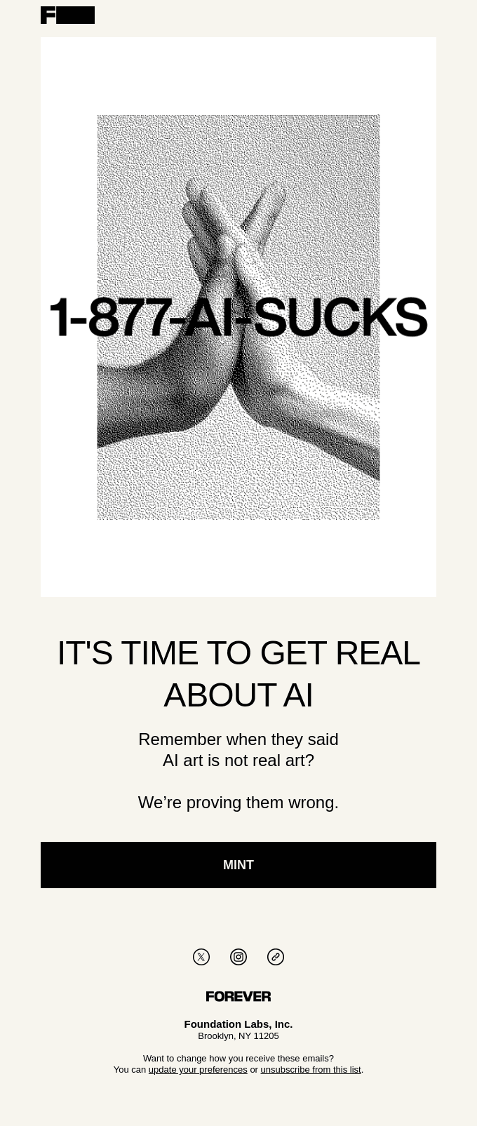 It’s time to get real about AI. 1-877-AI-SUCKS ☎️