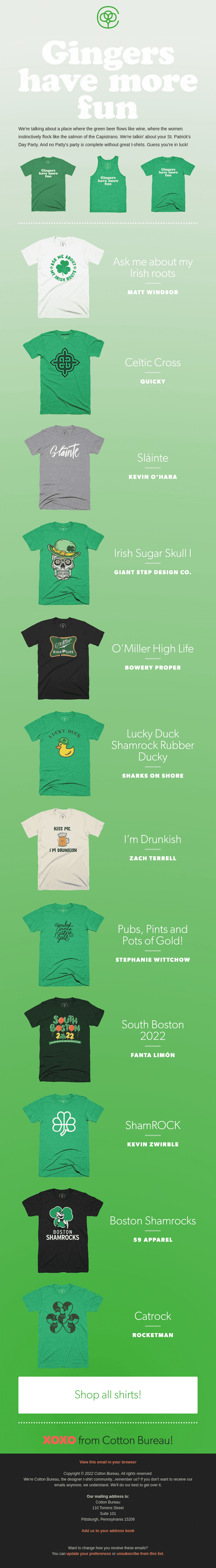 It's your lucky Day! St. Patty's tees are here 🍀