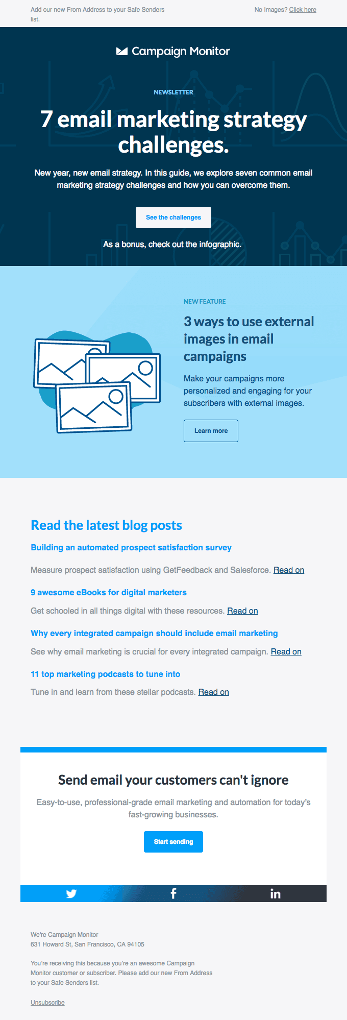 January News: 7 email marketing challenges | Increase engagement with external images