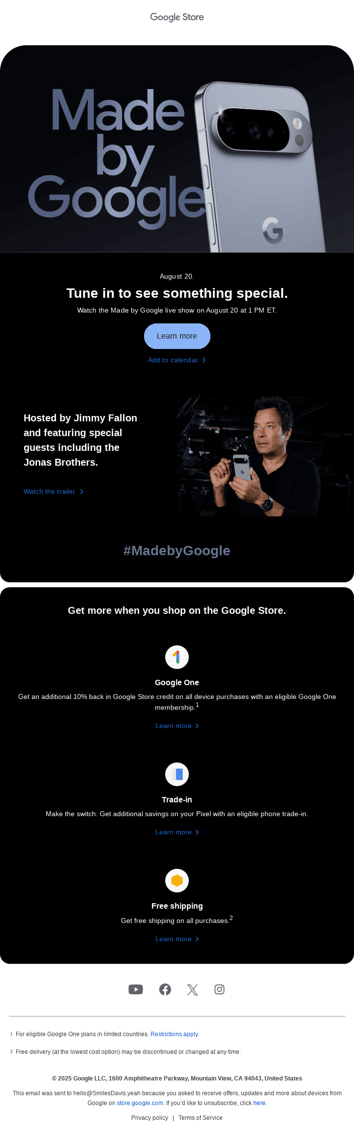 Jimmy Fallon hosts Made by Google, tune in on August 20