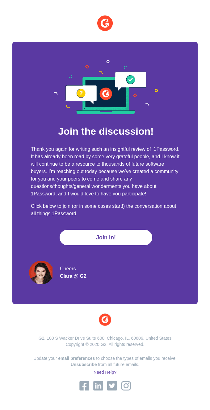 Join the 1Password conversation!