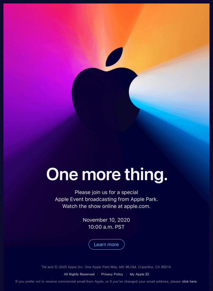 Join us for a special Apple Event.