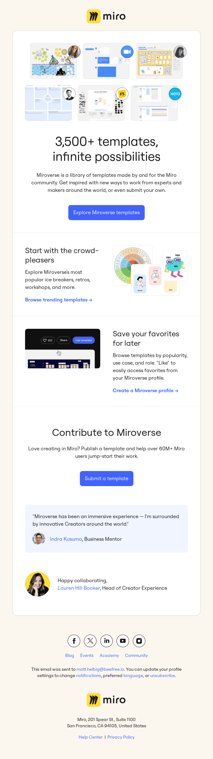 Jump-start Your Work in Miroverse