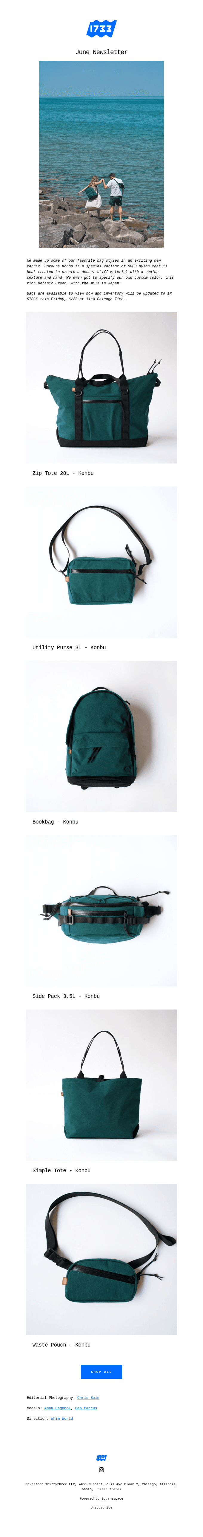 June Drop - Welcome Cordura Konbu