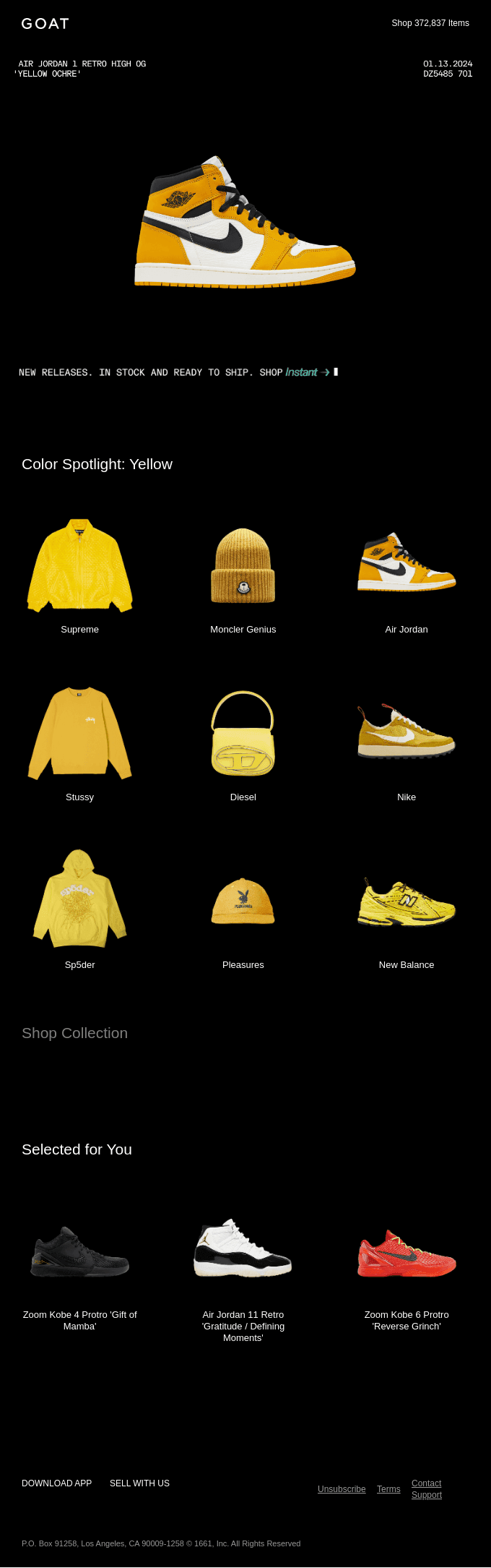 Just Dropped: Air Jordan 1 Retro High OG 'Yellow Ochre'