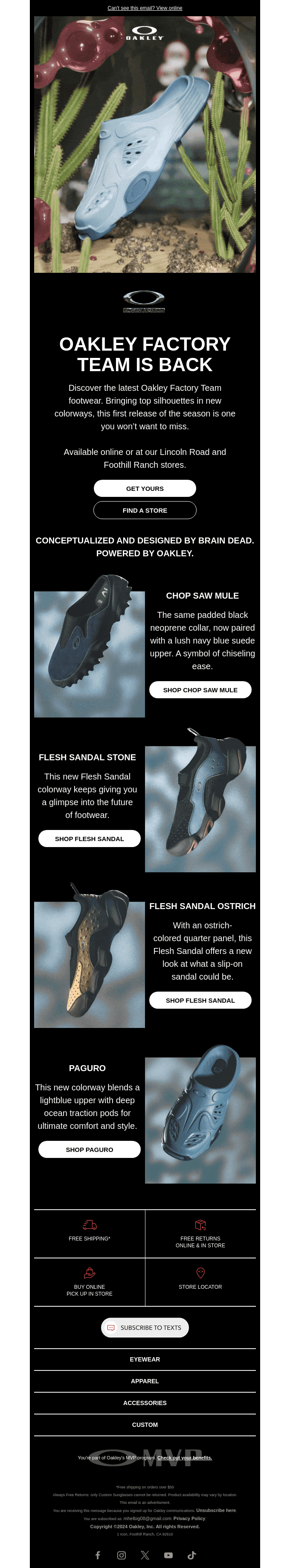 Just Dropped: New Oakley Factory Team Footwear