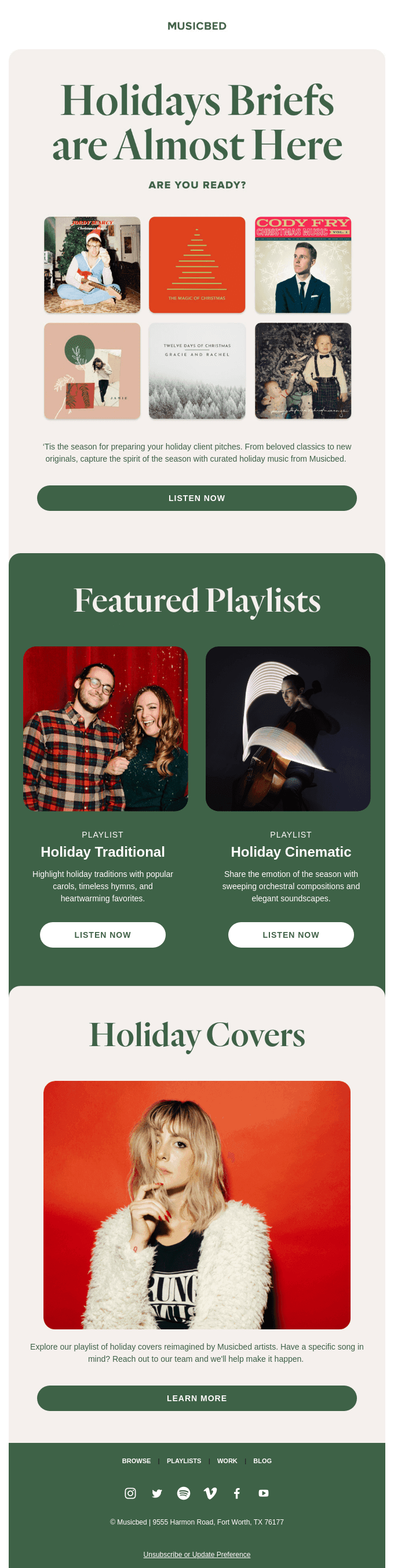 Just in time for holiday client pitches