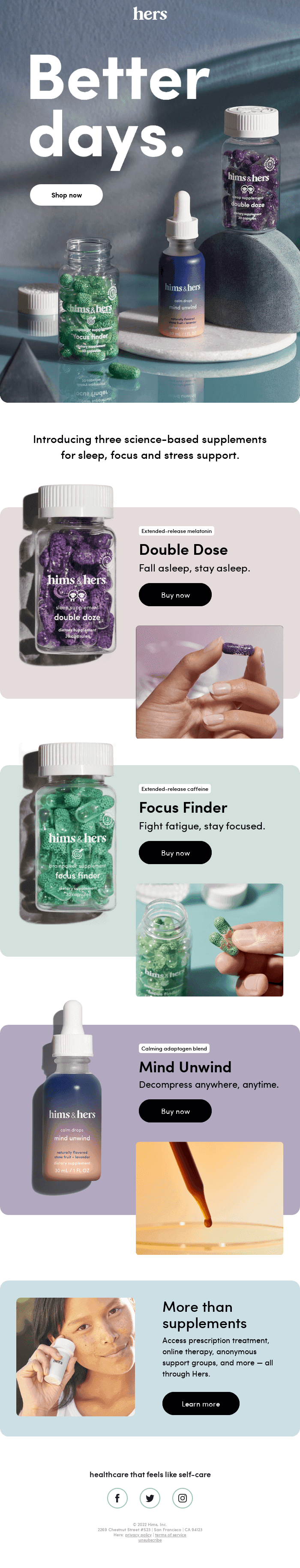 Just launched: 3 new supplements