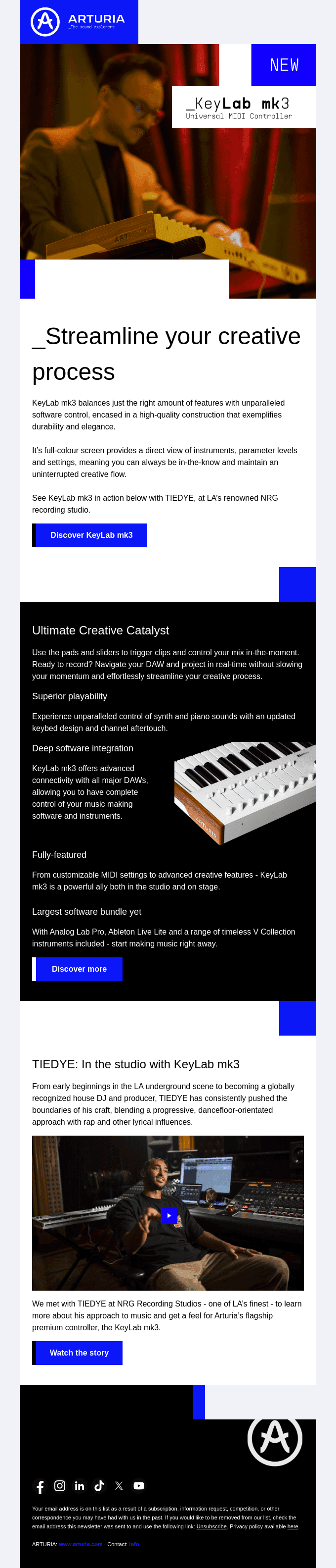 KeyLab mk3: the controller your studio deserves